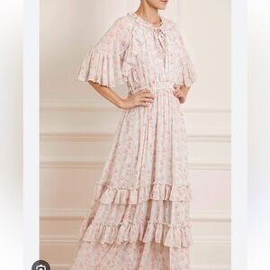 Needle &‎ Thread Molly Blossom Maxi Dress Sz  2 US